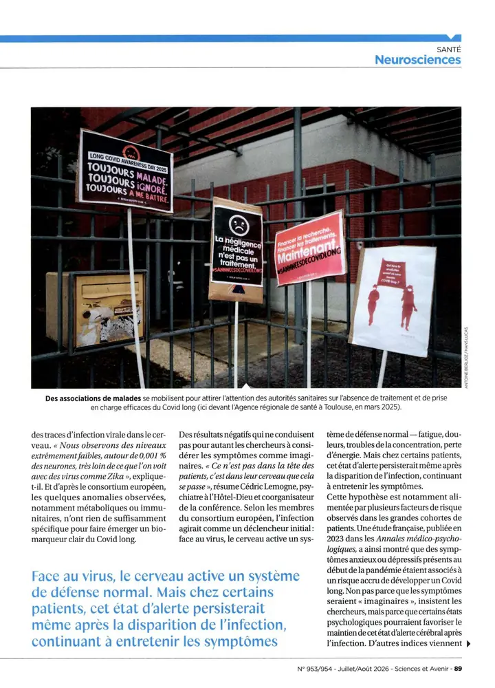 Tearsheet Sciences et Avenir : photographie de Antoine Berlioz, stagiaire Transmission promo 2022