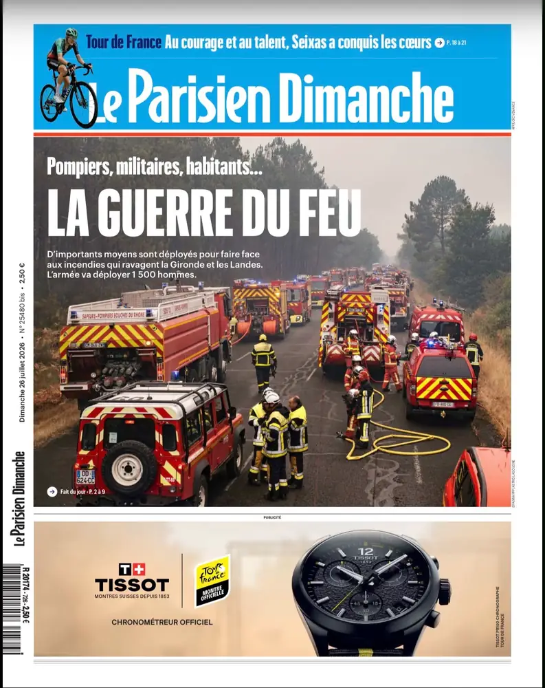 Tearsheet Le Parisien : photographie de Astrid Lagougine, stagiaire Transmission promo 2023