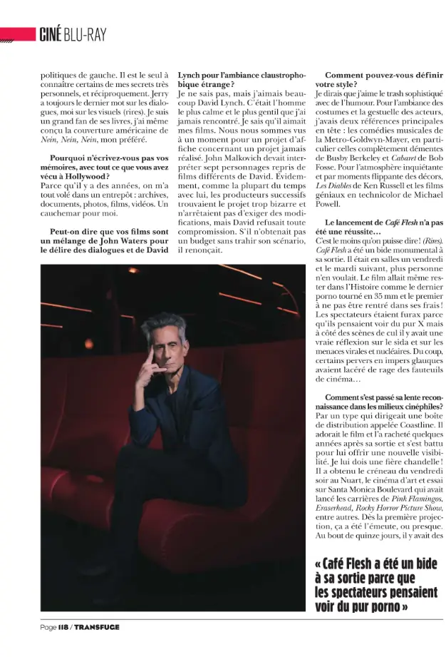 Tearsheet Transfuge : photographie de Edouard Monfrais-Albertini, stagiaire Transmission promo 2022