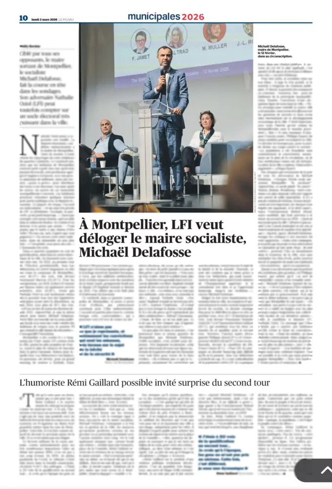 Tearsheet Le Figaro : photographie de Magali Casado, stagiaire Transmission promo 2025