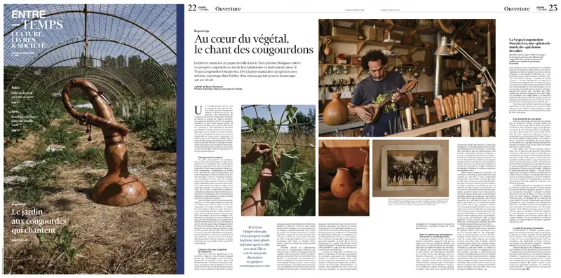 Tearsheet Le Temps : photographie de Raj Alaya, stagiaire Transmission promo 2023
